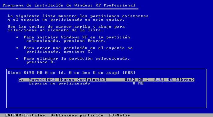 Instalación 01